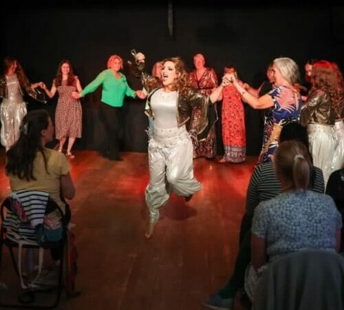 Belly Dancer and audience from Taste of Cairo Presents Belly Dance Show